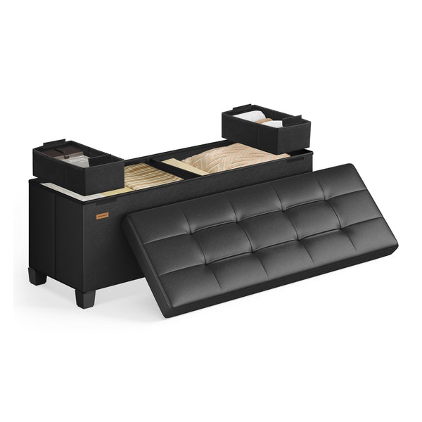 SONGMICS Storage Ottoman with Legs, 30 Gal. (112 L) ULSF0514B02