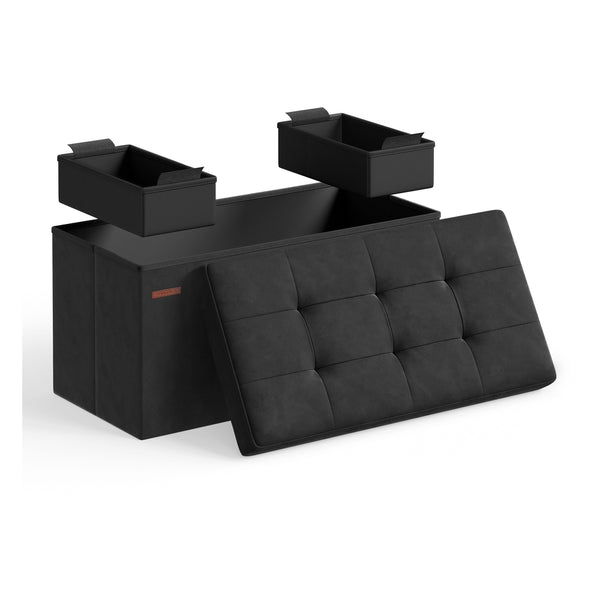 SONGMICS MAZIE Collection - Foldable Storage Ottoman Bench ULSF247B01