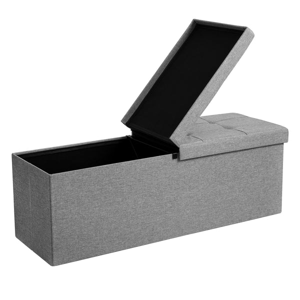 SONGMICS Storage Ottoman with Flip-Up Lid ULSF71G