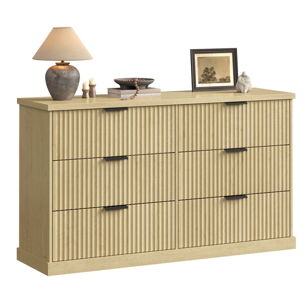 VASAGLE MAXE Collection - 6-Drawer Double Dresser for Bedroom ULTS662YC01S