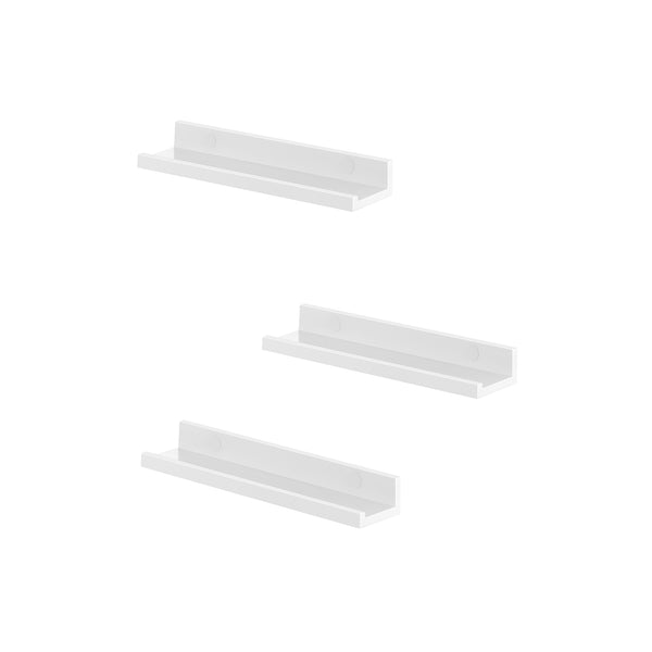 SONGMICS SONGMIS Set of 3 Floating Wall Shelves ULWS38WT
