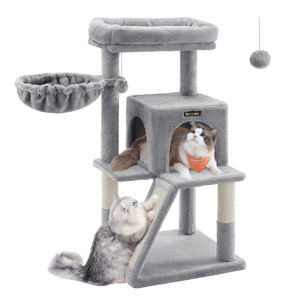 Feandrea Cat Tree with Sisal-Covered Scratching Posts UPCT51W