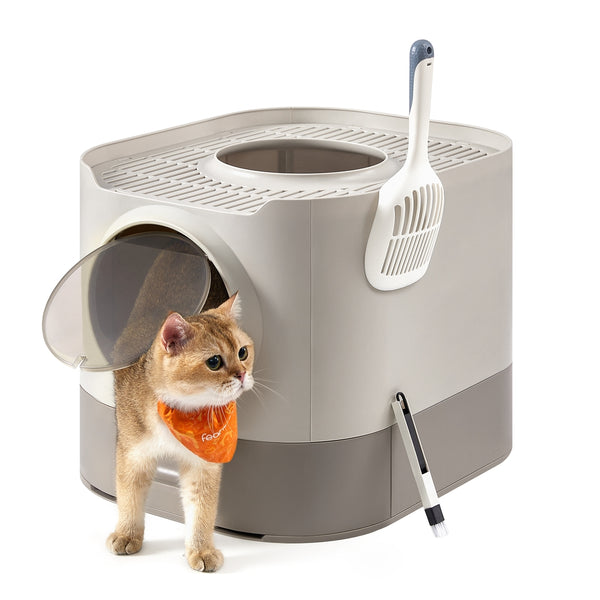 Feandrea Cat Litter Box with Lid UPPT002G01