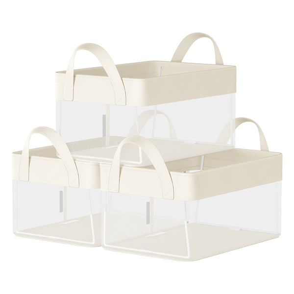 SONGMICS Fabric Storage Baskets Set of 3 URFB915W01