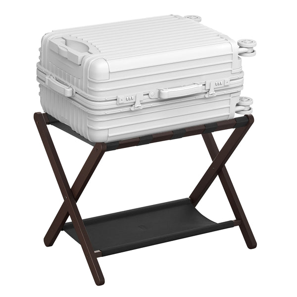 SONGMICS Luggage Rack with Storage Shelf URLR007R01
