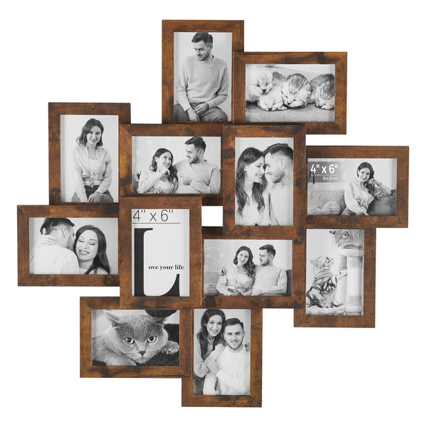 SONGMICS 4x6 Collage Picture Frames for 12 Pictures URPF022X01