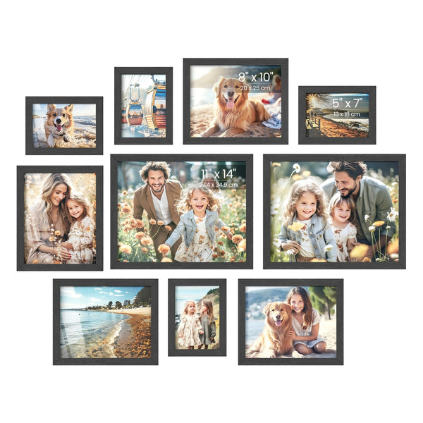 SONGMICS Collage Picture Frames Set of 10 URPF110B01