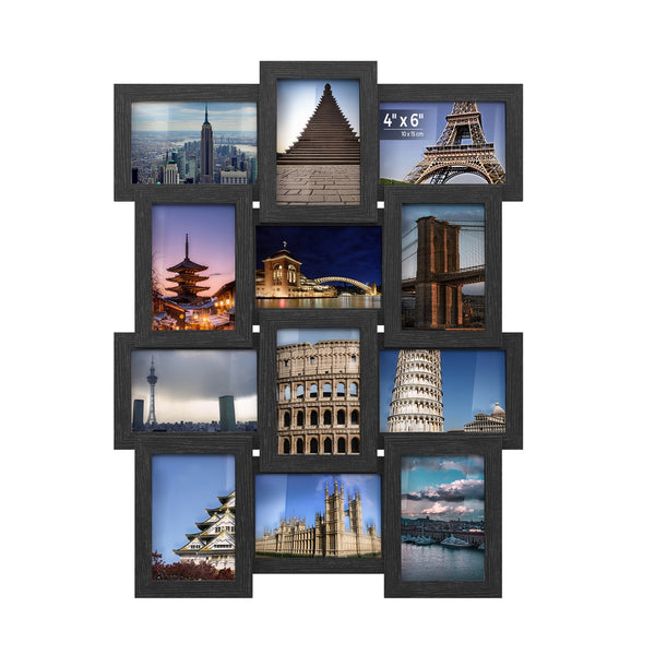 SONGMICS Set of 12 4x6 Collage Picture Frames URPF26BK