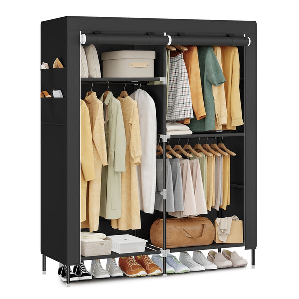 SONGMICS Fabric portable closet with shelves and hanging rods URYG010BZ02