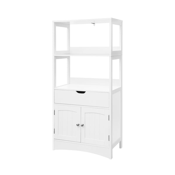 VASAGLE Upper Shelves Bathroom Storage Cabinet UBBC64WT