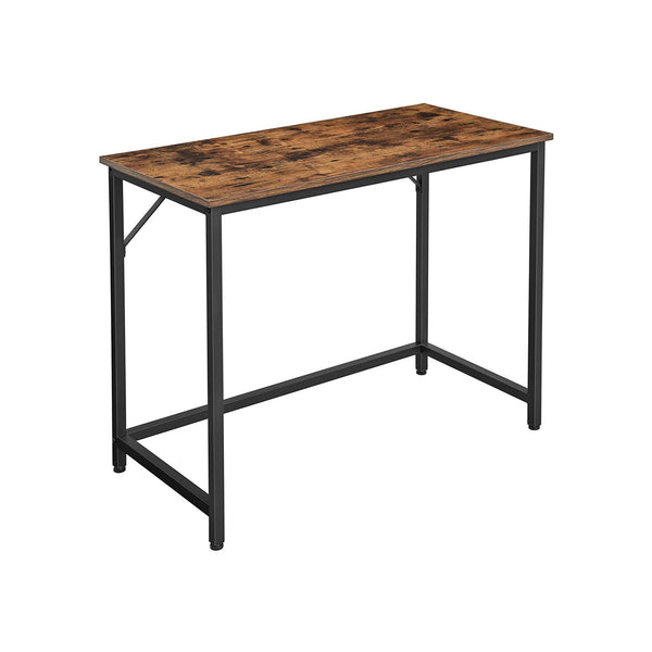 VASAGLE Industrial Brown 39 Inches Writing Desk for Office ULWD41X