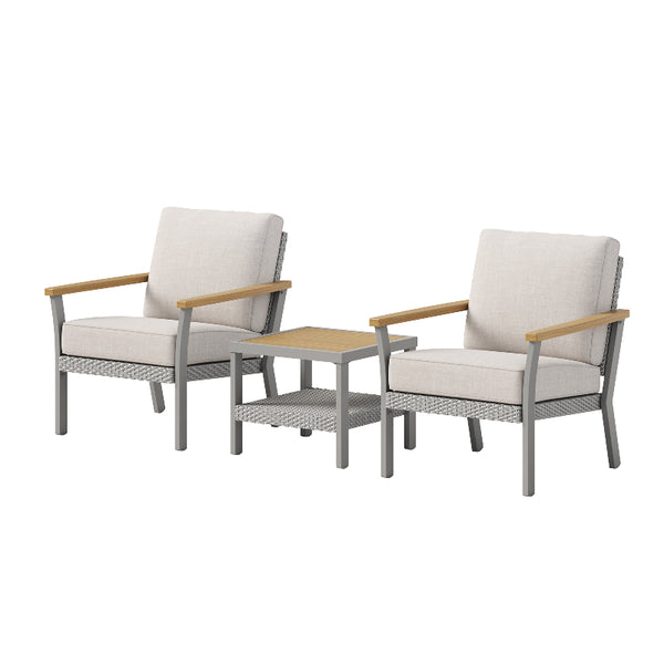 SONGMICS Sencillo Collection - 3 Piece Patio Furniture Set YPG700G01