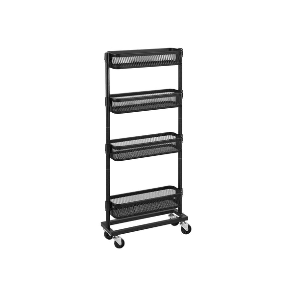 SONGMICS 4-Tier Slim Storage Cart on Wheels UBSC065B01