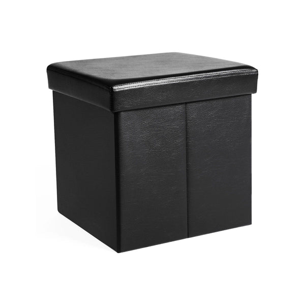 SONGMICS Storage Ottoman Cube, Faux Leather ULSF101