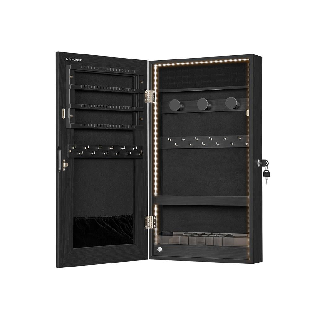 SONGMICS Wall-Mounted Mirror Jewelry Cabinet SONGMICS HOME - Main Image