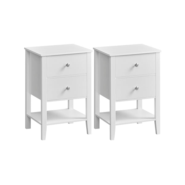 VASAGLE Set of 2 Bamboo Nightstands ULET822W01