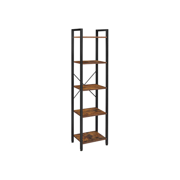 VASAGLE 5-Tier Industrial Tall Bookshelf ULLS100B01