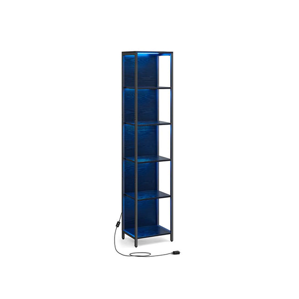 VASAGLE 6-Tier LED Bookshelf ULLS121B56