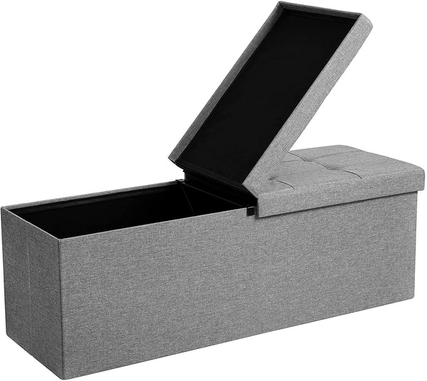 SONGMICS Storage Ottoman with Flip-Up Lid ULSF71G
