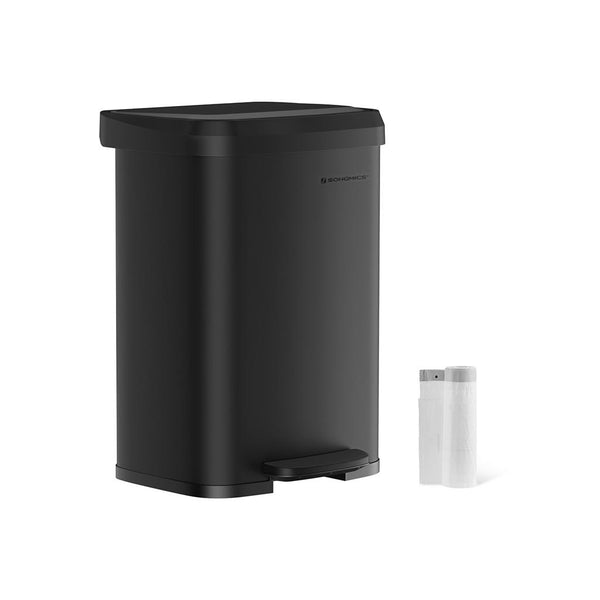 SONGMICS 13-Gallon Stainless Steel Trash Can ULTB530B50