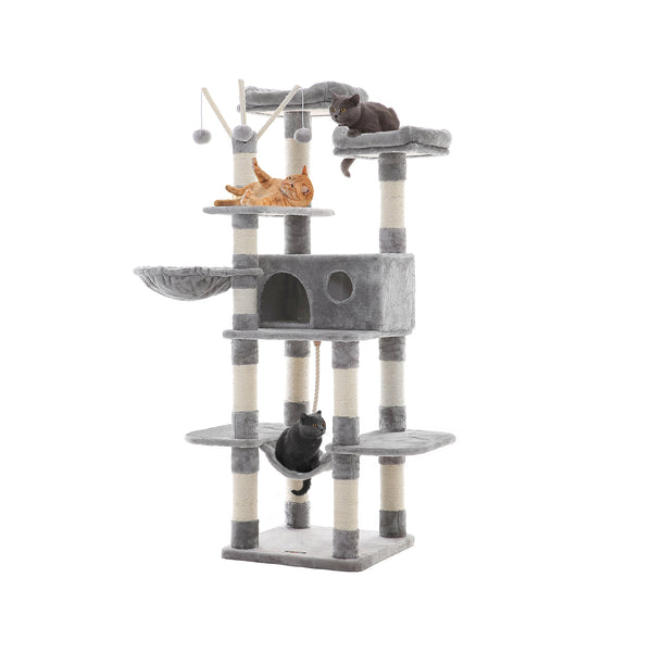 FEANDREA Cat Activity Center with Hammock UPCT087W01