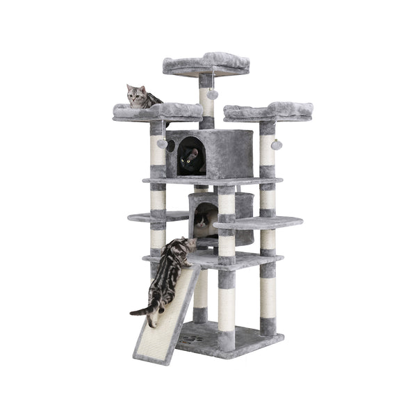 FEANDREA 67" Cat Tree Condo with Scratching Post UPCT18W