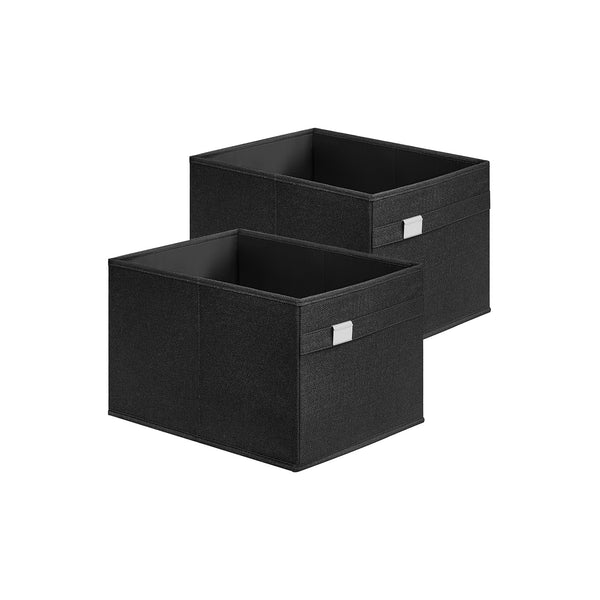 SONGMICS Set of 2 Storage Baskets with Double Handles UROB240B02