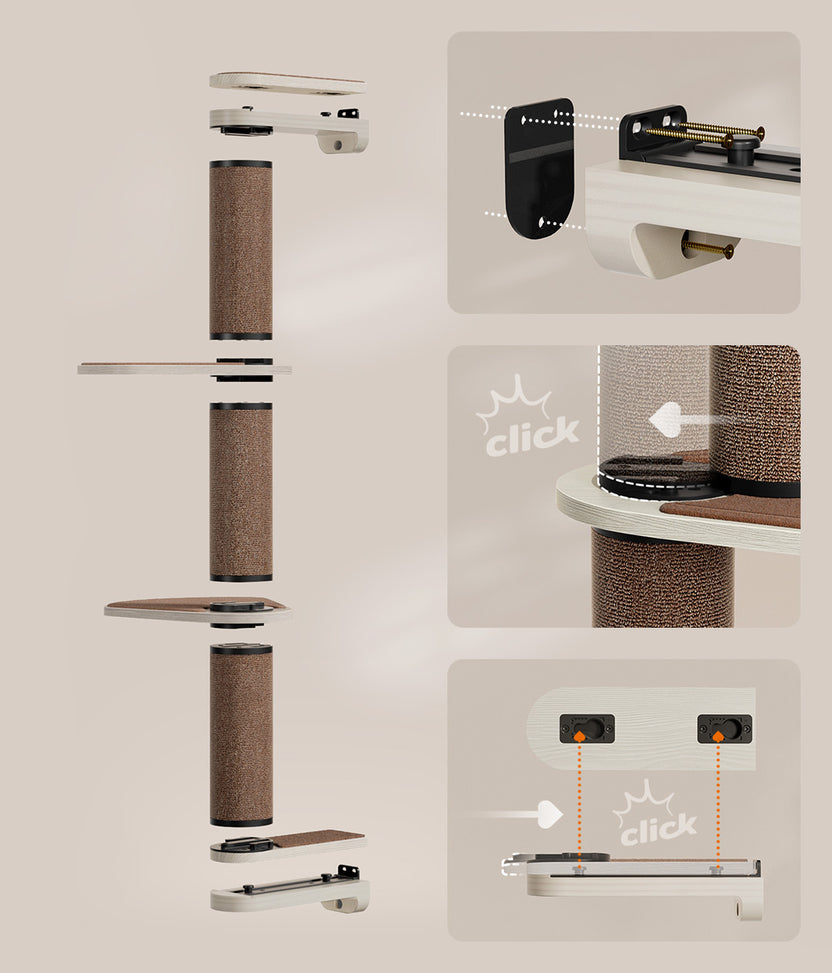 Wall-Mounted Cat Furniture | Clickat by Feandrea