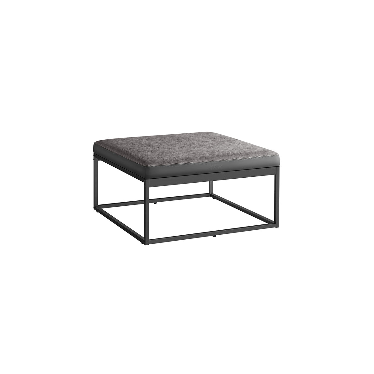 SONGMICS HOME LUIZ Collection ULOM079B01 – Repose-pieds Rectangulaire, Dessus Réversible, Table D'appoint, Charge Maximale 300 Kg, Chambre à Coucher, Salon, Entrée, Noir Encre