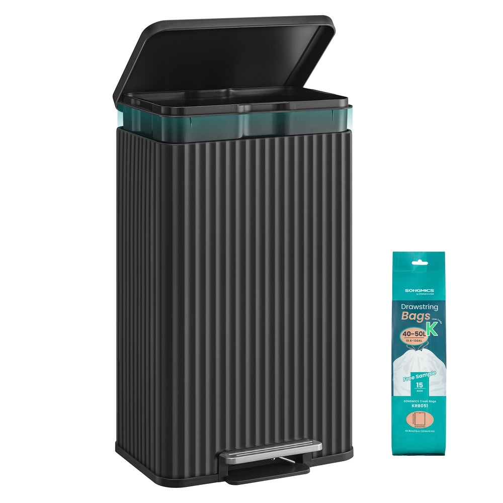 SONGMICS Garbage Can - Cream White