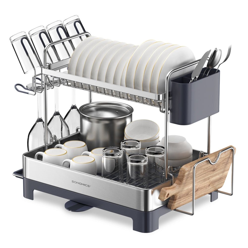 SONGMICS 2-Tier Dish Drying Rack | SONGMICS HOME