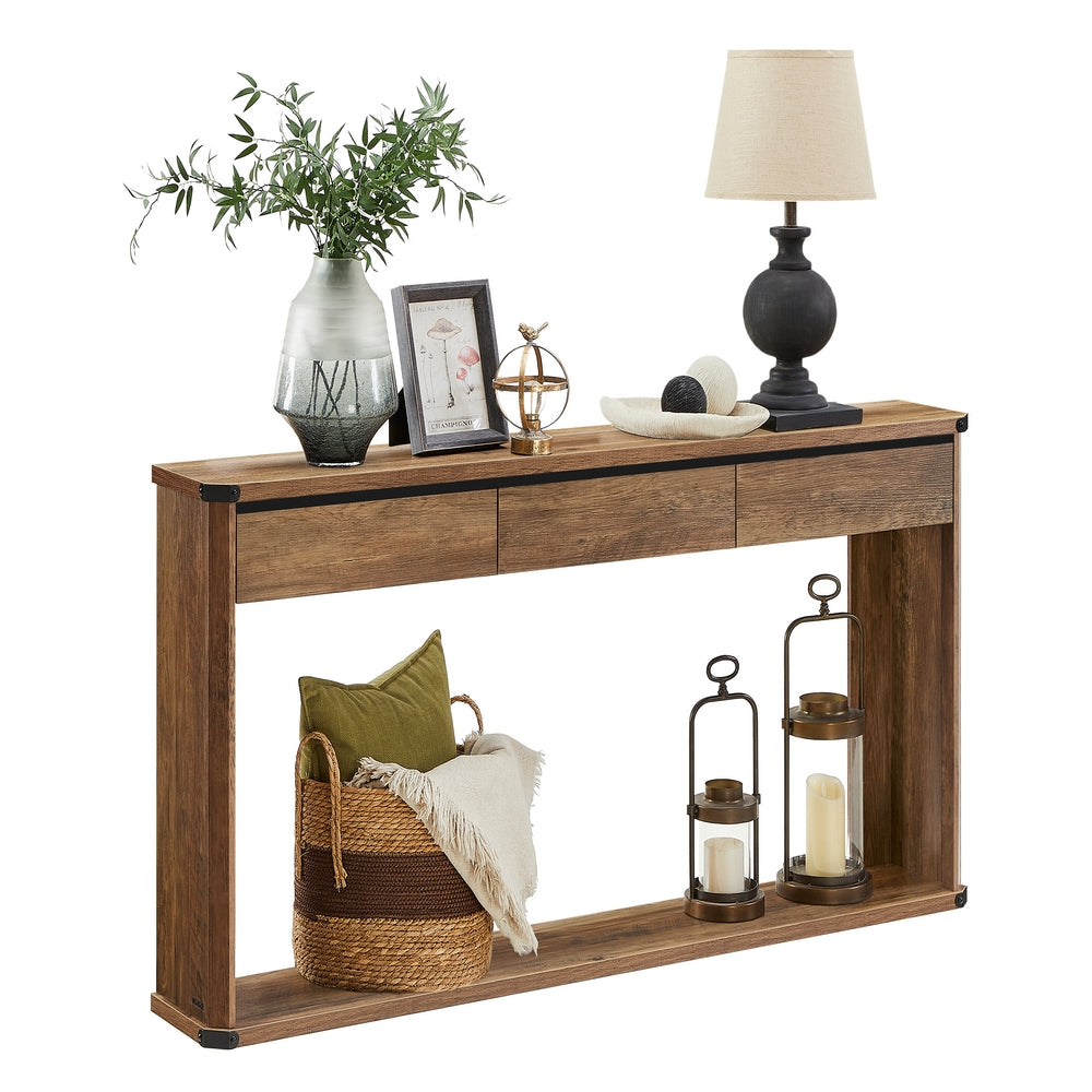 VASAGLE Console Table with 3 Drawers | SONGMICS HOME