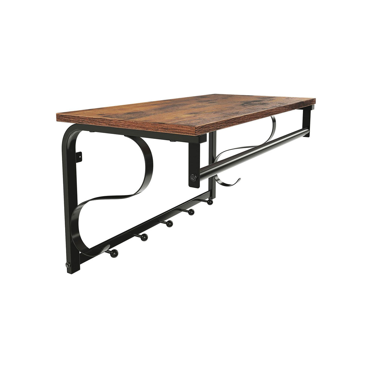 Floating Jacket Rack Vintage Floating Coat Shelves - Coat Rack | SONGMICS