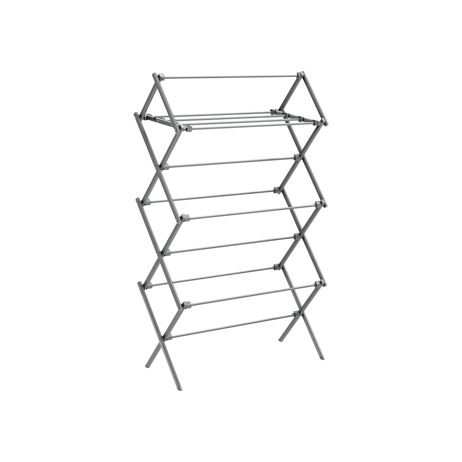 SONGMICS Foldable Clothes Drying Rack, Gray